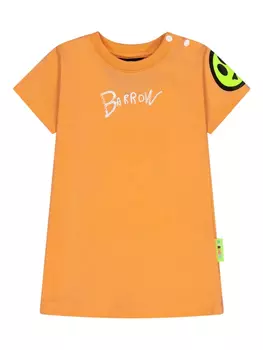 Платье с логотипом Barrow kids, оранжевый