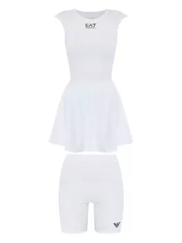 Платье с логотипом Ea7 Emporio Armani, белый