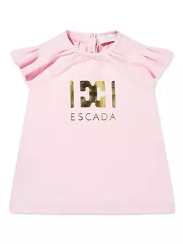 Платье с логотипом Escada Kids, розовый
