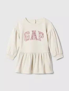 Платье с логотипом Gap, бежевый