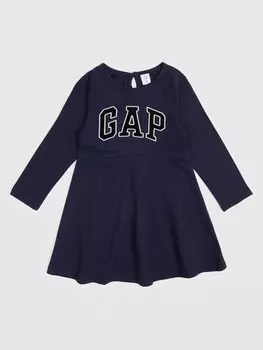 Платье с логотипом Gap, черный