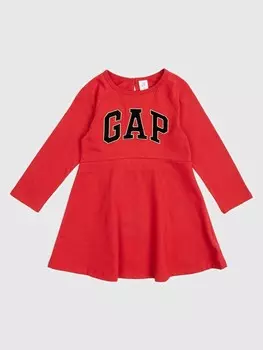 Платье с логотипом Gap, красный