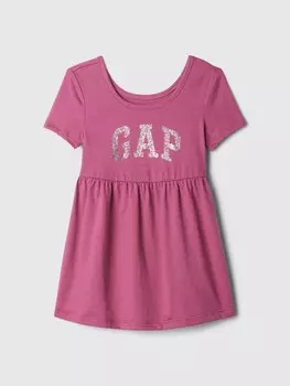 Платье с логотипом Gap, розовый