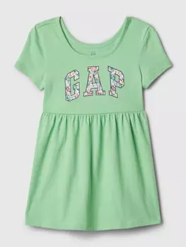 Платье с логотипом Gap, зеленый