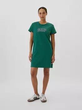 Платье с логотипом Gap, зеленый