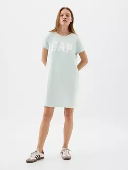 Платье с логотипом Gap, зеленый