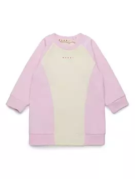 Платье с логотипом Marni Kids, розовый