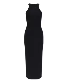 Платье с логотипом Vetements, черный