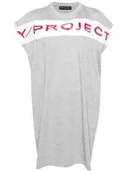 Платье с логотипом Y/Project, серый