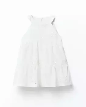 Платье с люверсами Sfera, белый