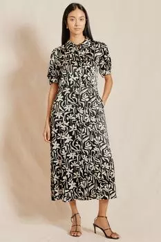 Платье с мазком Albaray, черный