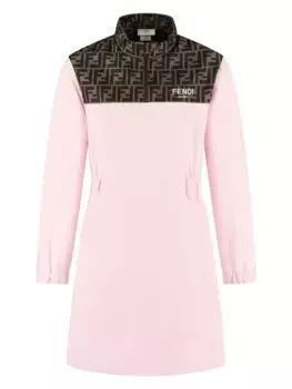 Платье с монограммой FENDI KIDS, розовый
