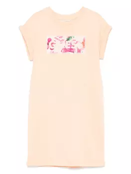 Платье с нашивкой-логотипом guess kids, оранжевый