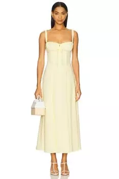 Платье с низкой талией Alessia Sndys, lemon