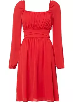 Платье с объемными рукавами Bodyflirt, красный