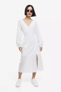 Платье с объемными рукавами H&M