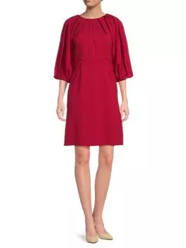 Платье с объемными рукавами Renee C., вишня