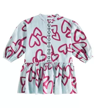 Платье с облачным принтом Molo, цвет velvety hearts