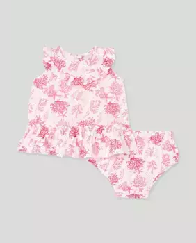 Платье с оборками для малышки Baby El Corte Ingls, цвет Rosa