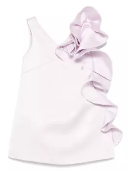 Платье с оборками Elisabetta Franchi La Mia Bambina, розовый