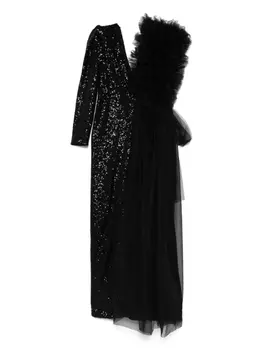 Платье с оборками из коллаборации с Lia Aram Alchemy, черный