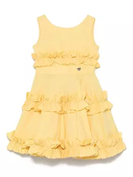 Платье с оборками Monnalisa, желтый