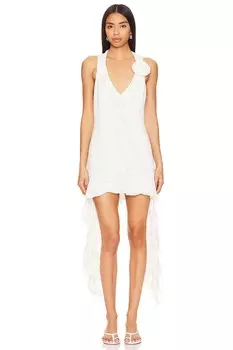 Платье с оборками ramona Show Me Your Mumu, белый