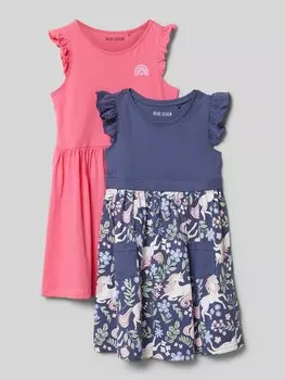 Платье с оборками в упаковке 2 шт Blue Seven, коралл