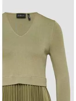 Платье s.Oliver BLACK LABEL, оливковый