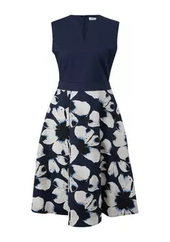 Платье s.Oliver BLACK LABEL, темно-синий/светло-голубой