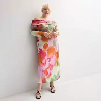 Платье с открытыми плечами больших размеров Intempo, цвет rose garden