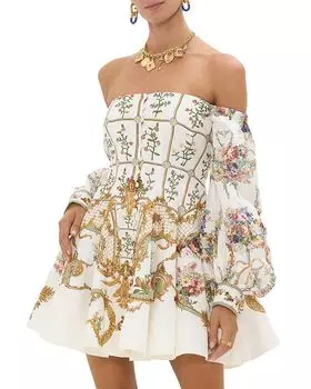 Платье с открытыми плечами Camilla, мультиколор