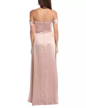 Платье с открытыми плечами Dessy Collection THE DESSY GROUP, бежевый