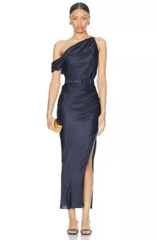 Платье с открытыми плечами Halle Nicholas, цвет Ink