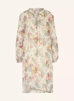 Платье с открытыми плечами из блестящей пряжи Riani, синий