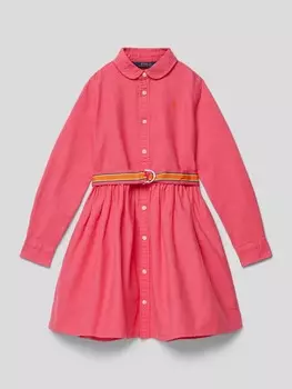 Платье с отложным воротником Polo Ralph Lauren, розовый