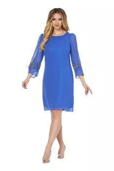 Платье с овальным вырезом Париж Barocca, синий