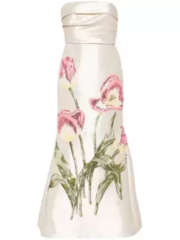 Платье с пайетками Amsale, нейтральный