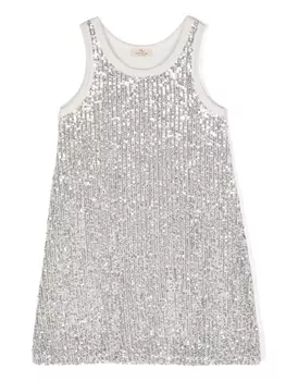 Платье с пайетками Andorine, серебристый