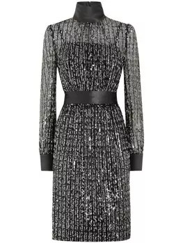 Платье с пайетками Dolce & Gabbana, черный