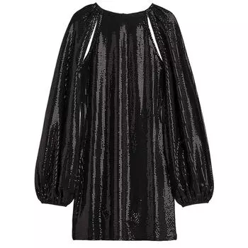 Платье с пайетками H&amp;M, черный