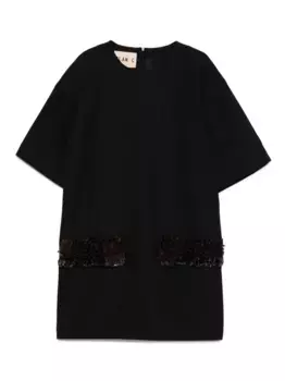 Платье с пайетками Plan C, серый