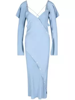 Платье с перекрестными бретелями Setchu, синий