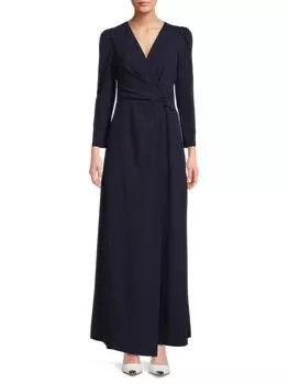 Платье с переплетенной передней частью Dkny, темно-синий