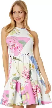 Платье с плиссированной юбкой Ketrina Ted Baker, белый