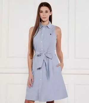 Платье с поясом блэр Polo Ralph Lauren, синий
