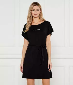 Платье с поясом Emporio Armani, черный