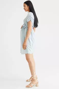 Платье с поясом H&M, синий