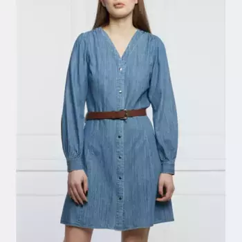 Платье с поясом Michael Kors, синий
