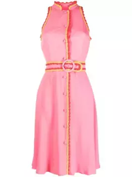 Платье с поясом Moschino, розовый